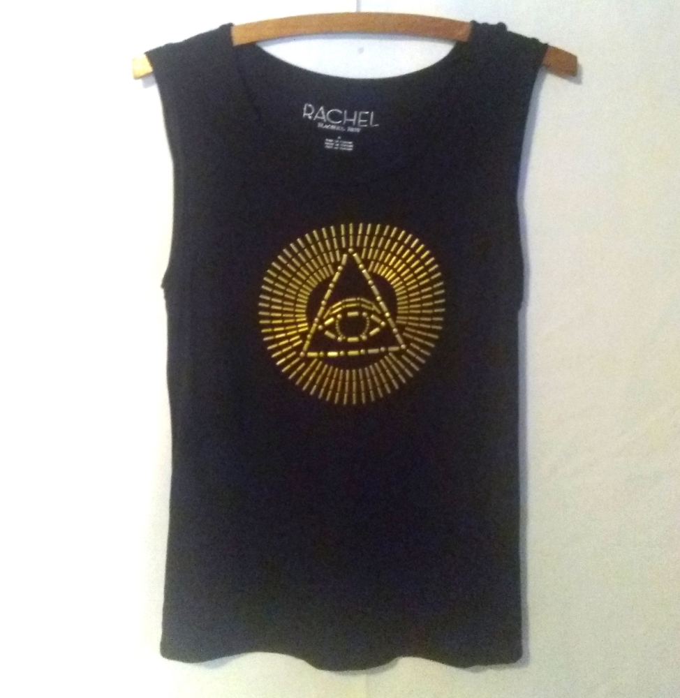 Rachel Roy Seeing Eye Spiritual Embellished Top